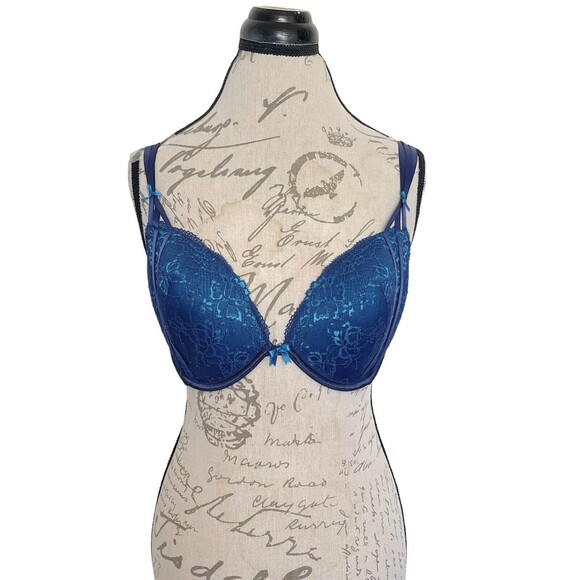 Adore me Womens Push up Padded Bra size 36DD Floral Underwire Lace  Sexy NWT - Picture 1 of 12